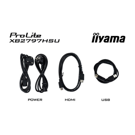 Monitor iiyama ProLite XB2797HSU-B1 *27" *IPS LED *1920x1080 *HDMI *DP *USB-C *120Hz *4ms