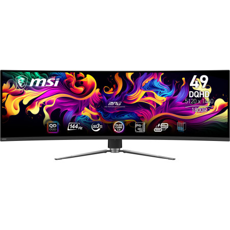 Monitor MSI MPG 491CQP QD-OLED *49" *QD-OLED *5120x1440 *HDMI *DP *USB-C *144Hz *0.03ms *Zakrzywiony ekran