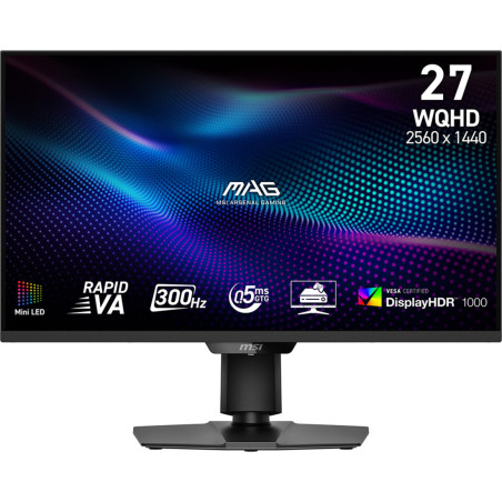 Monitor MSI MAG 274QPF X30MV *27" *VA Mini-LED *2560x1440 *HDMI *DP *300Hz *0.5ms