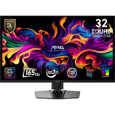Monitor MSI MAG 322UP QD-OLED E16 *32" *QD-OLED *3840x2160 *HDMI *DP *USB-C *165Hz *0.03ms