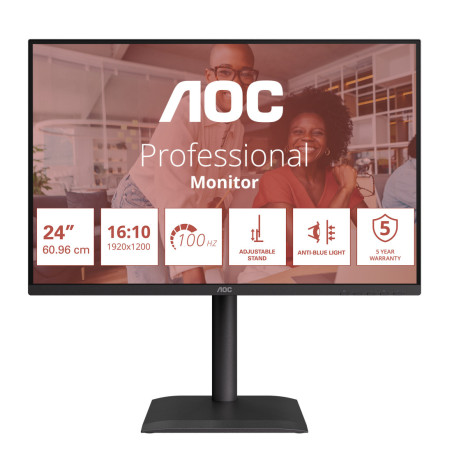 Monitor AOC X24E4U *24" *IPS *1920x1200 *HDMI *DP *USB-C *100Hz *4ms