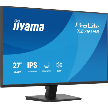 Monitor iiyama X2791HS-B1 *27" *VA LED *1920x1080 *HDMI *DP *120HZ *1ms