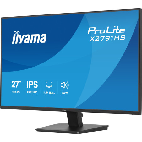 Monitor iiyama X2791HS-B1 *27" *VA LED *1920x1080 *HDMI *DP *120HZ *1ms
