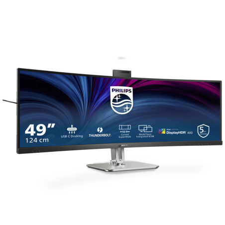 PHILIPS 49B2U6903CH/00 48.8inch 5120x1440 VA Curved H/A 170mm SUPERWIDE USB-C 75Hz DP 2xHDMI USB HUB SPEAKERS webcam