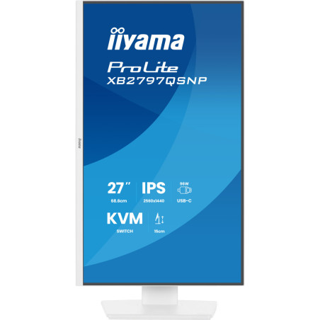 Monitor iiyama XB2797QSNP-W1 *27" *IPS *2560x1440 *HDMI *DP *USB-C *100Hz *1ms