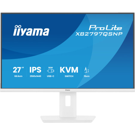 Monitor iiyama XB2797QSNP-W1 *27" *IPS *2560x1440 *HDMI *DP *USB-C *100Hz *1ms