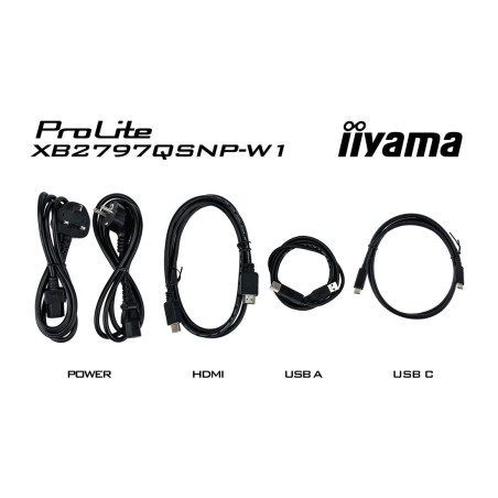 Monitor iiyama XB2797QSNP-W1 *27" *IPS *2560x1440 *HDMI *DP *USB-C *100Hz *1ms