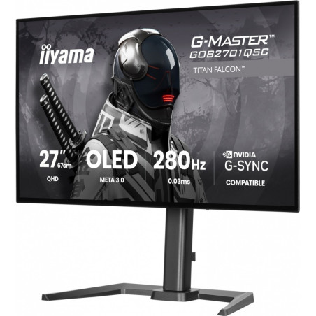 Monitor IIYAMA GOB2701QSC-B1 *27" *OLED *2560x1440 *2xHDMI *DP *280Hz