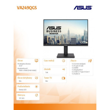 Monitor Asus VA249QGSE *23.8" *IPS...