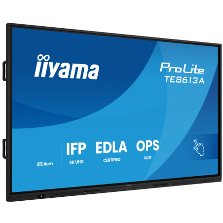 Monitor interaktywny IIYAMA TE8613A-B3AG *86" *IPS *3840x2160 *HDMI *DP *USB-C