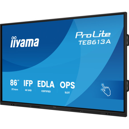 Monitor interaktywny IIYAMA TE8613A-B3AG *86" *IPS *3840x2160 *HDMI *DP *USB-C
