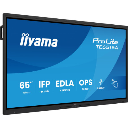 Monitor interaktywny iiyama TE6515A-B2AG *65" *VA *3840x2160 *2xHDMI *DP *USB-C *6.5ms