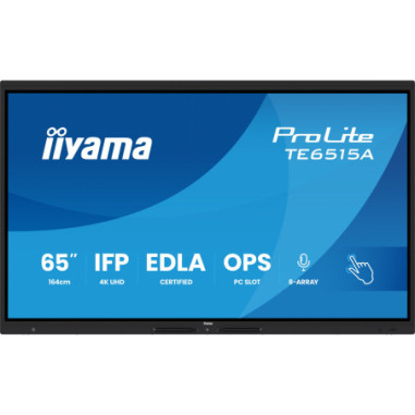 Monitor interaktywny iiyama TE6515A-B2AG *65" *VA *3840x2160 *2xHDMI *DP *USB-C *6.5ms