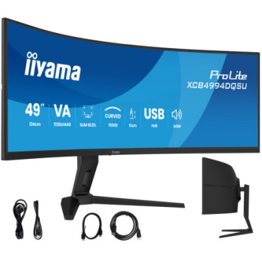 Monitor IIYAMA XCB4994DQSU-B1 *49" *VA *5120x1440 *2xHDMI *120Hz *Zakrzywiony