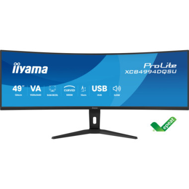 Monitor IIYAMA XCB4994DQSU-B1 *49" *VA *5120x1440 *2xHDMI *120Hz *Zakrzywiony