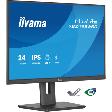Monitor IIYAMA XB2495WSC-B1 *24" *IPS *1920x1200 *USB-C *100Hz