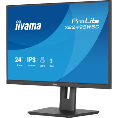 Monitor IIYAMA XB2495WSC-B1 *24" *IPS *1920x1200 *USB-C *100Hz