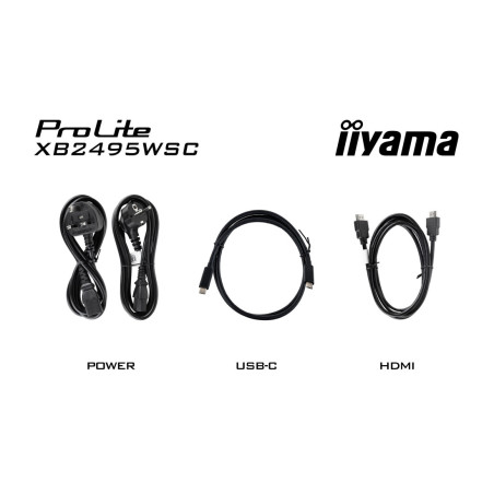 Monitor IIYAMA XB2495WSC-B1 *24" *IPS *1920x1200 *USB-C *100Hz