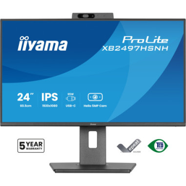 Monitor IIYAMA XB2497HSNH-B1 *23.8" *IPS *1920x1080 *HDMI *DP *USB-C *100Hz *1ms