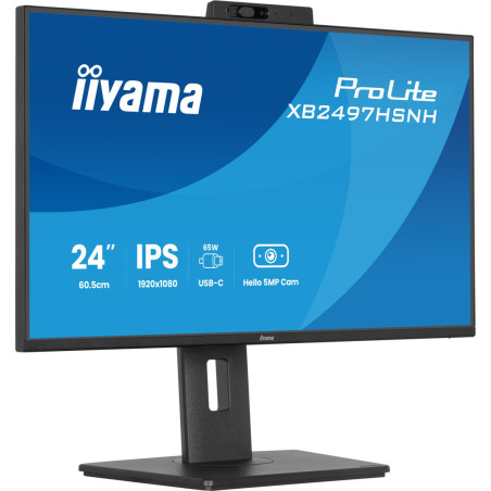 Monitor IIYAMA XB2497HSNH-B1 *23.8" *IPS *1920x1080 *HDMI *DP *USB-C *100Hz *1ms