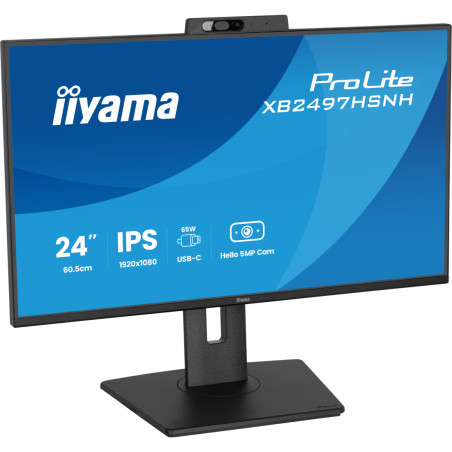 Monitor IIYAMA XB2497HSNH-B1 *23.8" *IPS *1920x1080 *HDMI *DP *USB-C *100Hz *1ms