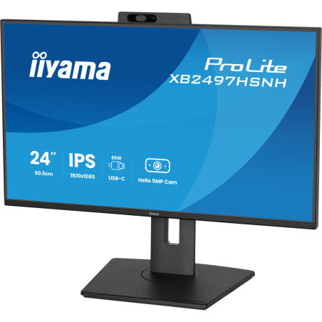 Monitor IIYAMA XB2497HSNH-B1 *23.8" *IPS *1920x1080 *HDMI *DP *USB-C *100Hz *1ms