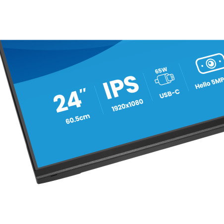 Monitor IIYAMA XB2497HSNH-B1 *23.8" *IPS *1920x1080 *HDMI *DP *USB-C *100Hz *1ms