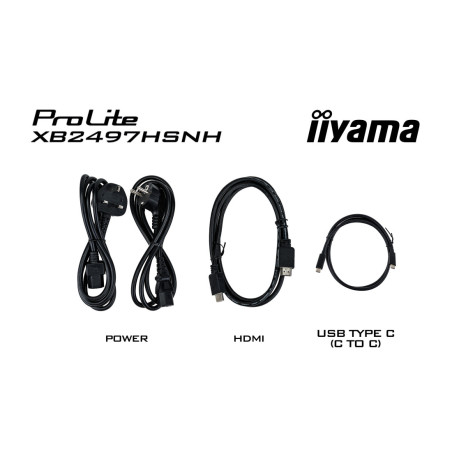 Monitor IIYAMA XB2497HSNH-B1 *23.8" *IPS *1920x1080 *HDMI *DP *USB-C *100Hz *1ms