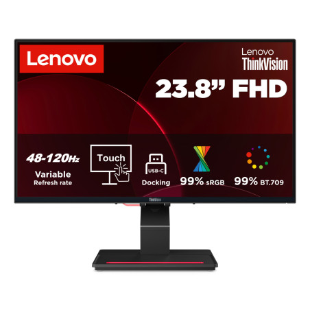 Monitor dotykowy Lenovo ThinkVision T24D-4t *23.8" *IPS *1920x1080 *HDMI *DP *USB-C *120Hz *4ms