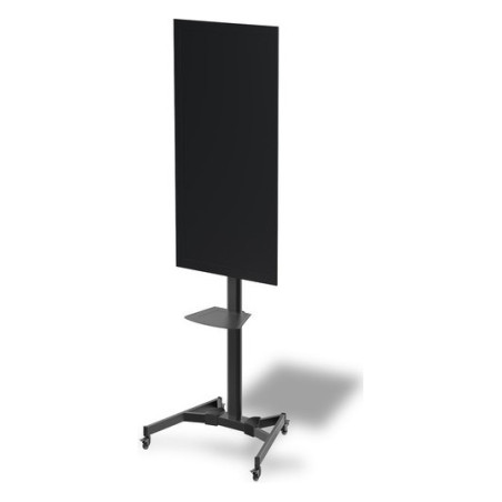 Stojak mobilny pojedynczy z półką, 1xLCD, max. 70", max. 50kg, VESA max. 600x400