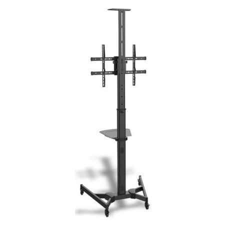 Stojak mobilny pojedynczy z półką, 1xLCD, max. 70", max. 50kg, VESA max. 600x400