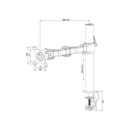 UCHWYT iiyama DS1001C-B1 *POJEDYNCZY *PIVOT *REGULACJA WYSOKOŚCI