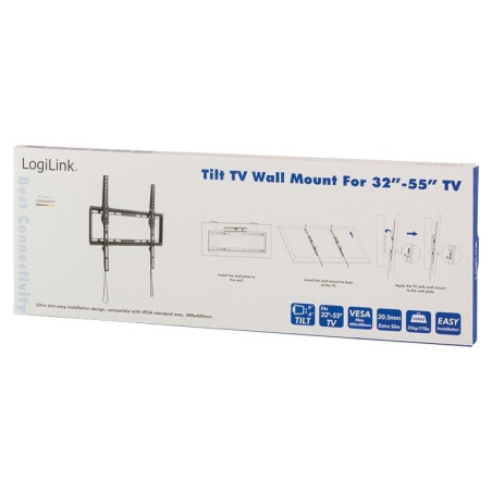Uchwyt ścienny LCD/LED VESA 400x400, 32-55'