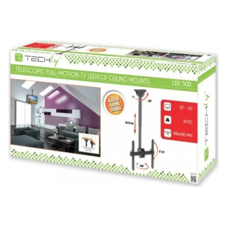 Uchwyt sufitowy LCD/LED 32-55cali czarny, 50kg